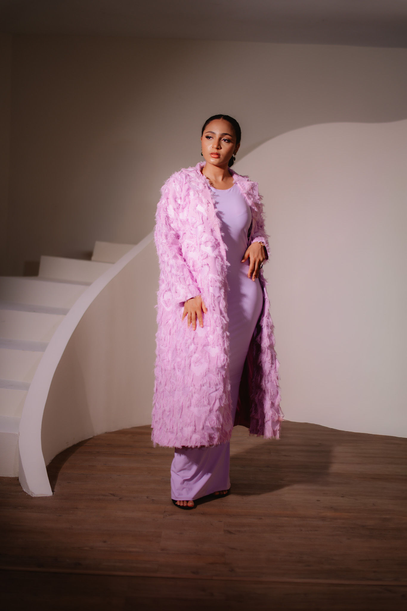 Pink Long Coat / Outerwear