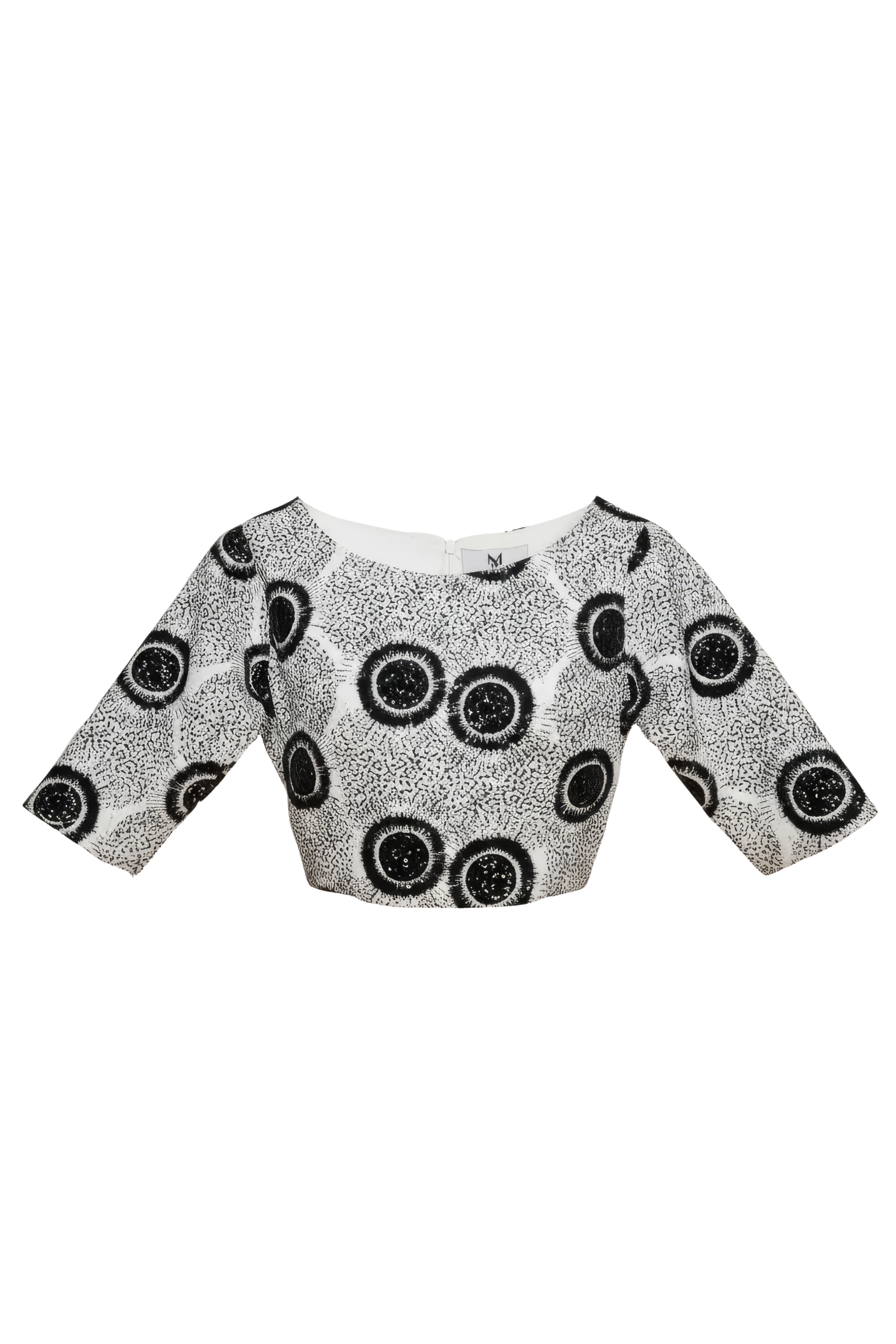 MLK Couture Geometric Print Top