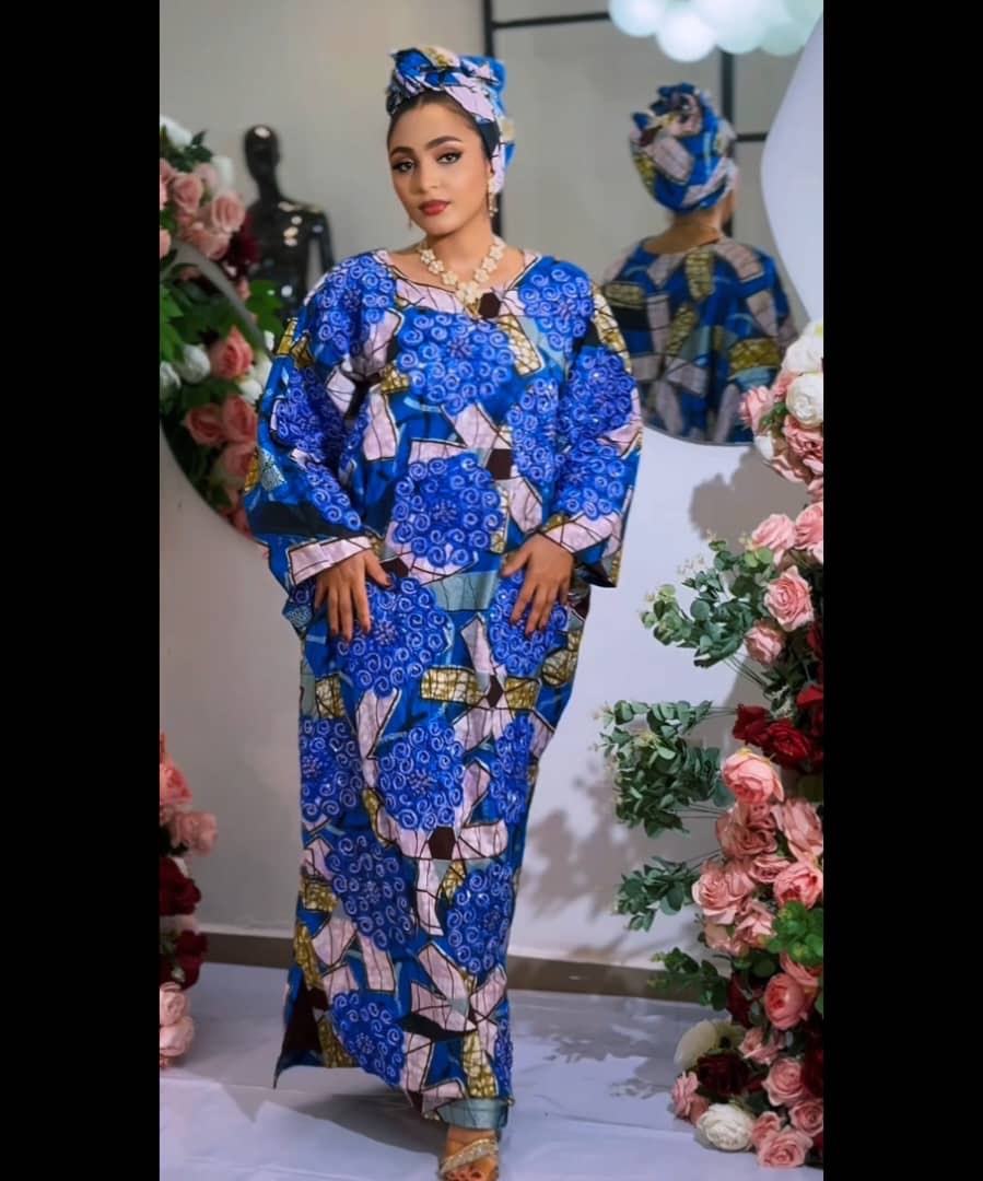 SILK EMBROIDERED FULLY BEADED VLISCO BOUBOU